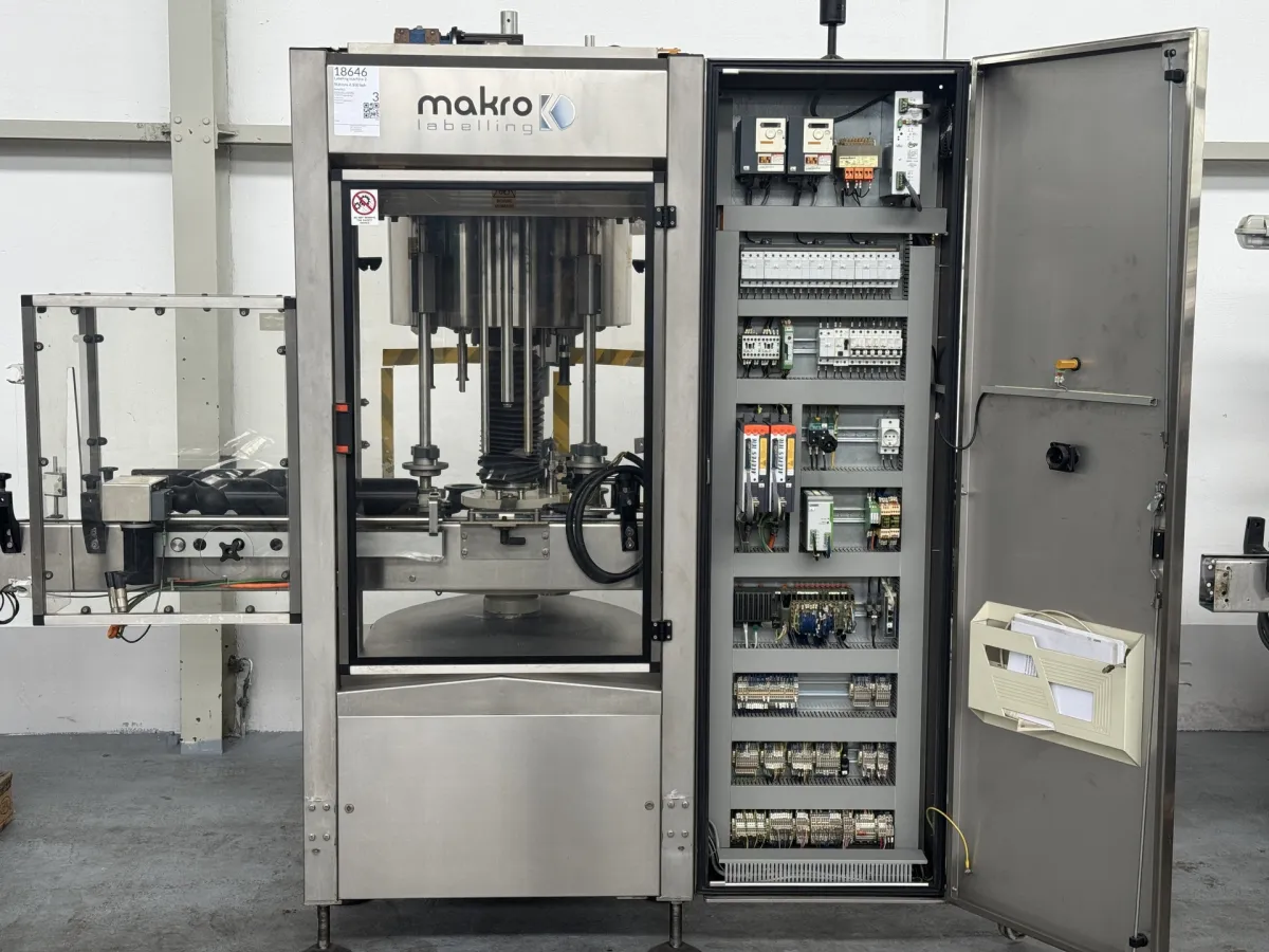 Makro MAK-1 4P Ua2 Lw Etikettiermaschine 2 Stationen 4.500 Fl./h