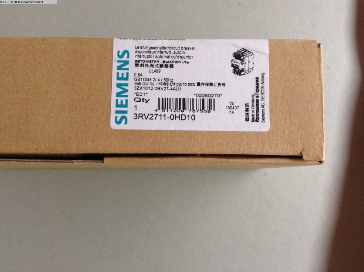 SIEMENS 3RV2711-0HD10 Elektronik / SPS-Steuerungen