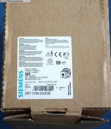 Siemens 3RT1056-6AS36 Elektronik / SPS-Steuerungen – RESALE