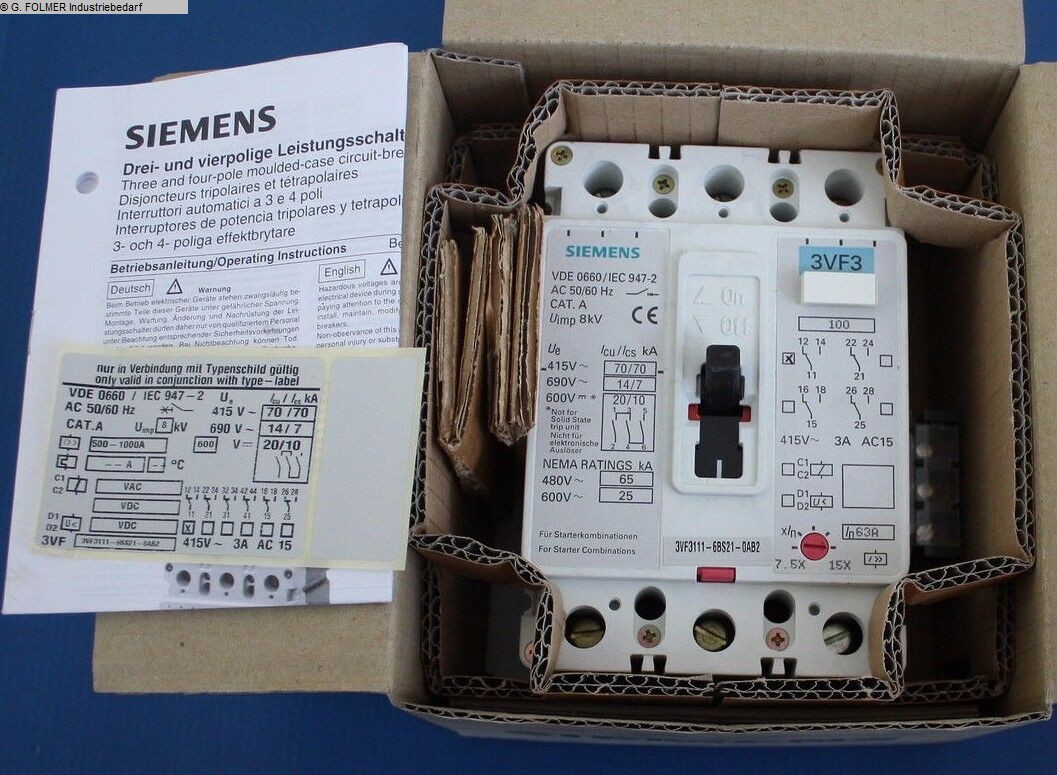 SIEMENS 3VF3111-6BS21-0AB2 Elektronik / SPS-Steuerungen