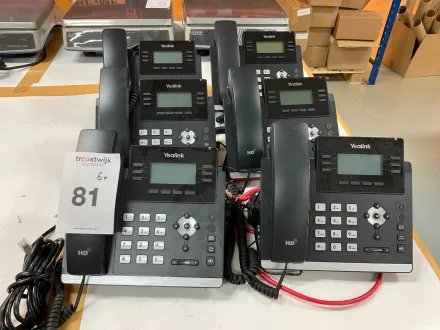 Yealink sip T42u Voip-Telefon (6x) – RESALE