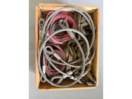 Set aus Textil- und Stahlseilen zum Handling schwerer Gegenstände – RESALE