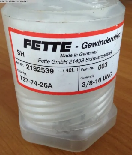 Fette 3/8-16 UNC Gewindewalzen – RESALE