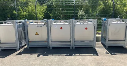 Schäfer BTA IBC 1000 l / 1.4571 Container – RESALE