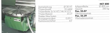 Mikron - Smp 25.XX - NCT 800 Rundtisch – RESALE