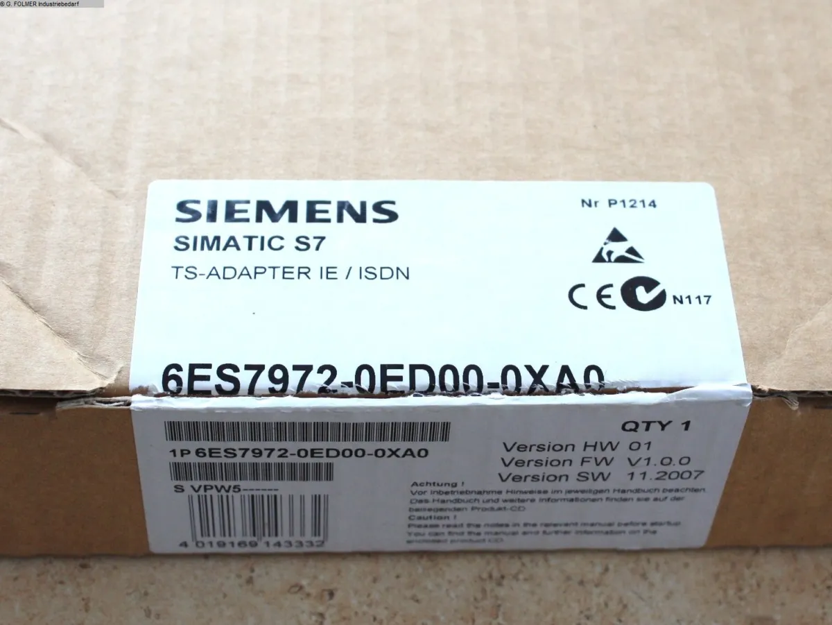 SIEMENS TS Adapter 6ES7972-0ED00-0XA0 Elektronik / SPS-Steuerungen