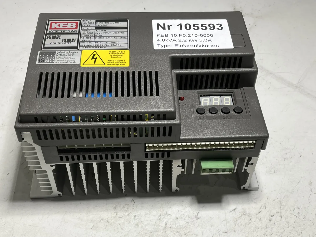 KEB 10.F0.210-0000 4.0kVA 2.2 kW 5.8A