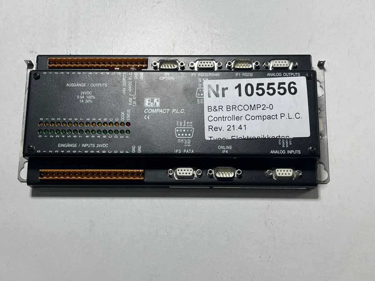 B&R BRCOMP2-0 Controller Compact P.L.C. Rev. 2
