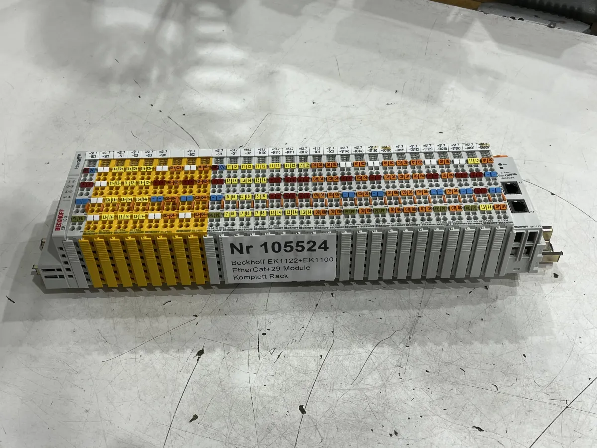 Beckhoff EK1122+EK1100 EtherCat+29 Module Komplett