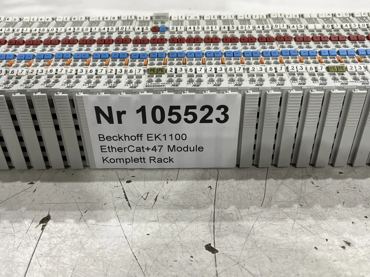 Beckhoff EK1100 EtherCat+47 Module Komplett Rack