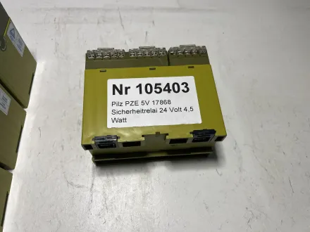 Pilz PZE 5V 17868 Sicherheitrelai 24 Volt 4,5 Watt – RESALE
