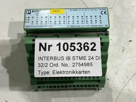 INTERBUS IB STME 24 DI 32/2 Ord. No.: 2754985 – RESALE