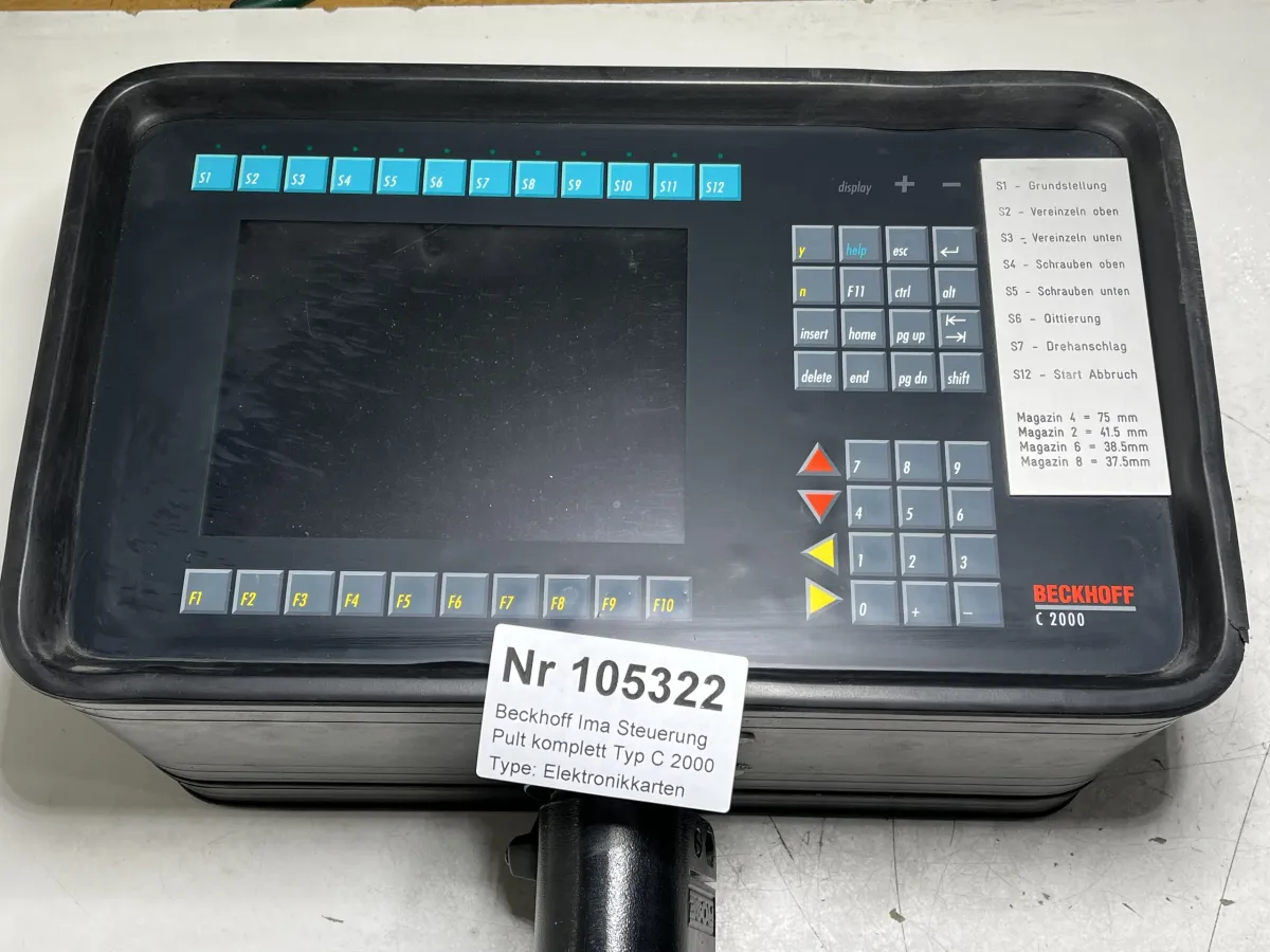 Beckhoff Ima Steuerung Pult komplett Typ C 2000