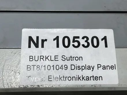 BURKLE Sutron BT8/101049 Display Panel – RESALE