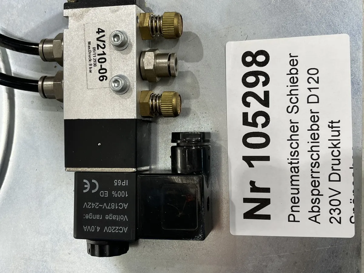 Pneumatischer Schiebersperrschieber D120 230V Druc