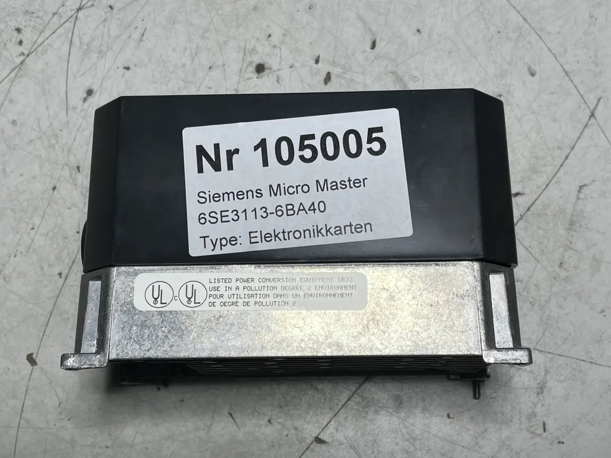 Siemens Micro Master 6SE3113-6BA40 750 Watt