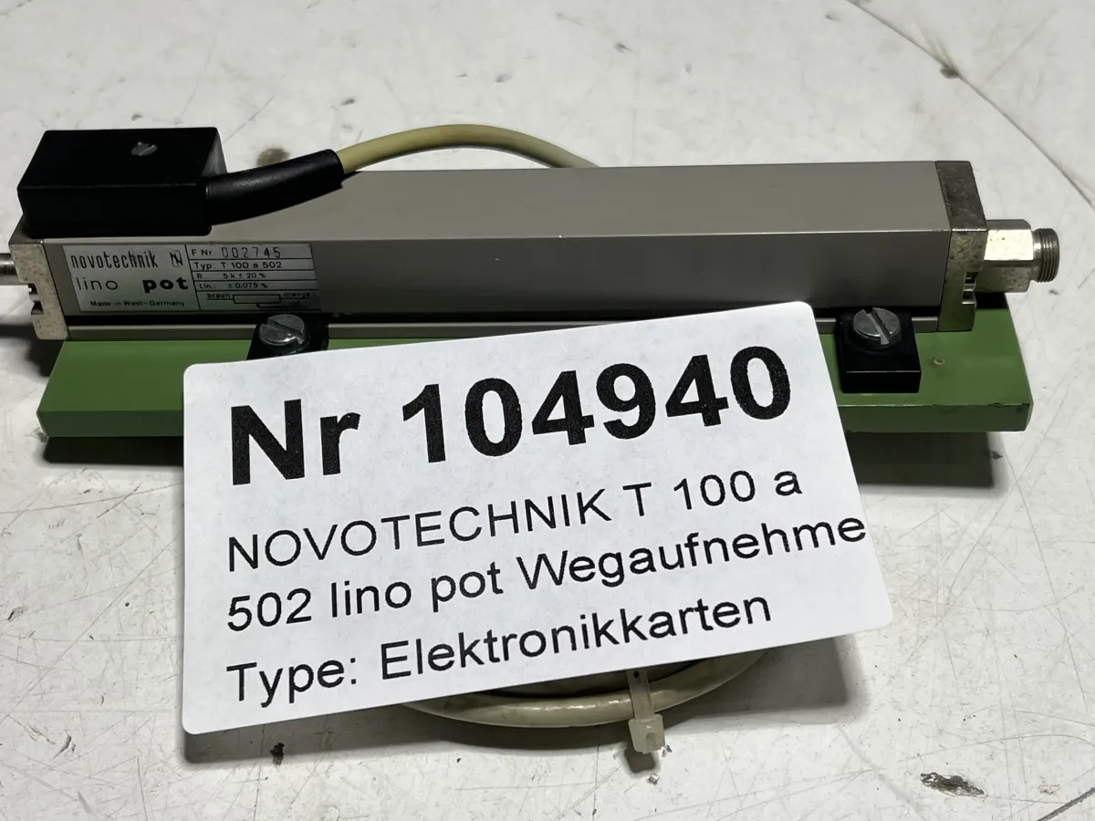 NOVOTECHNIK T 100 a 502 lino pot Wegaufnehmer