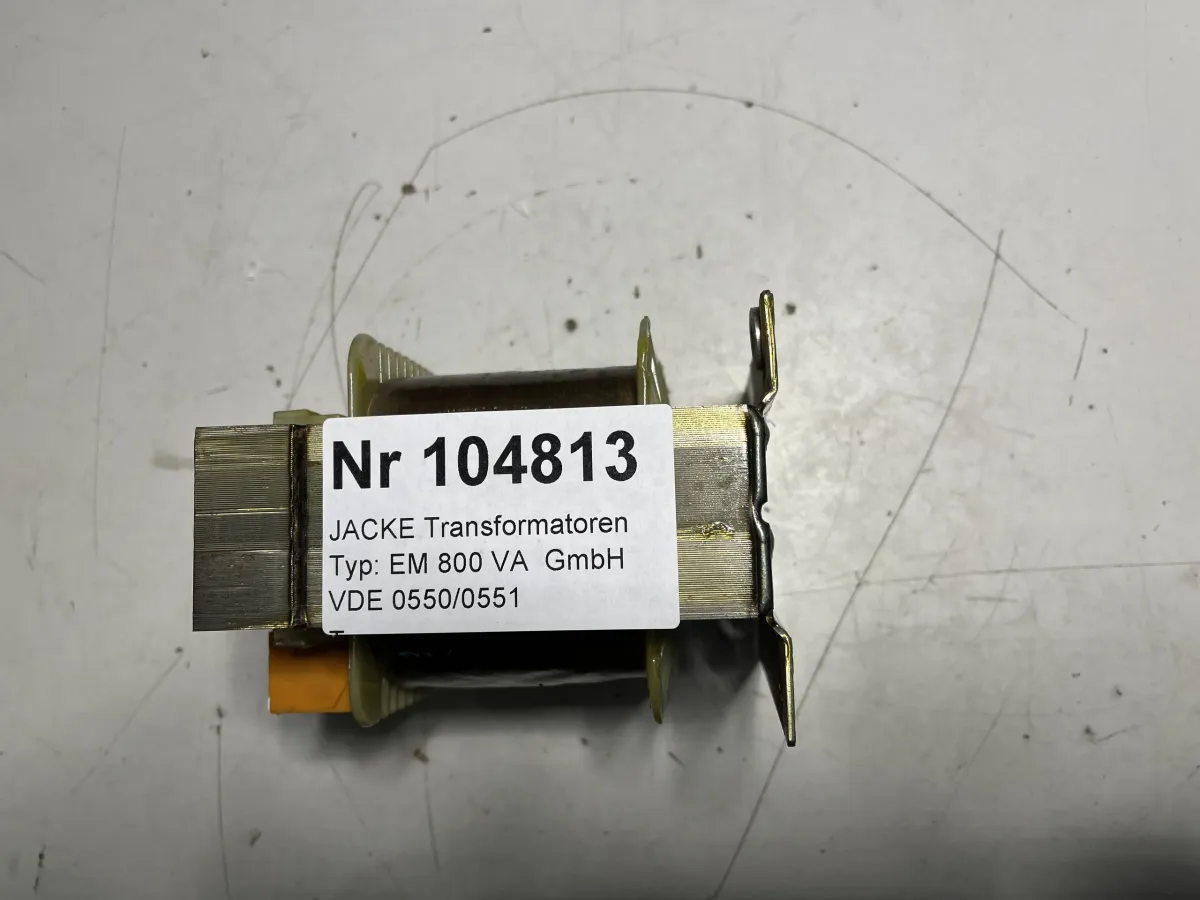 JACKE Transformatoren Typ: EM 800 VA VDE 0550/055