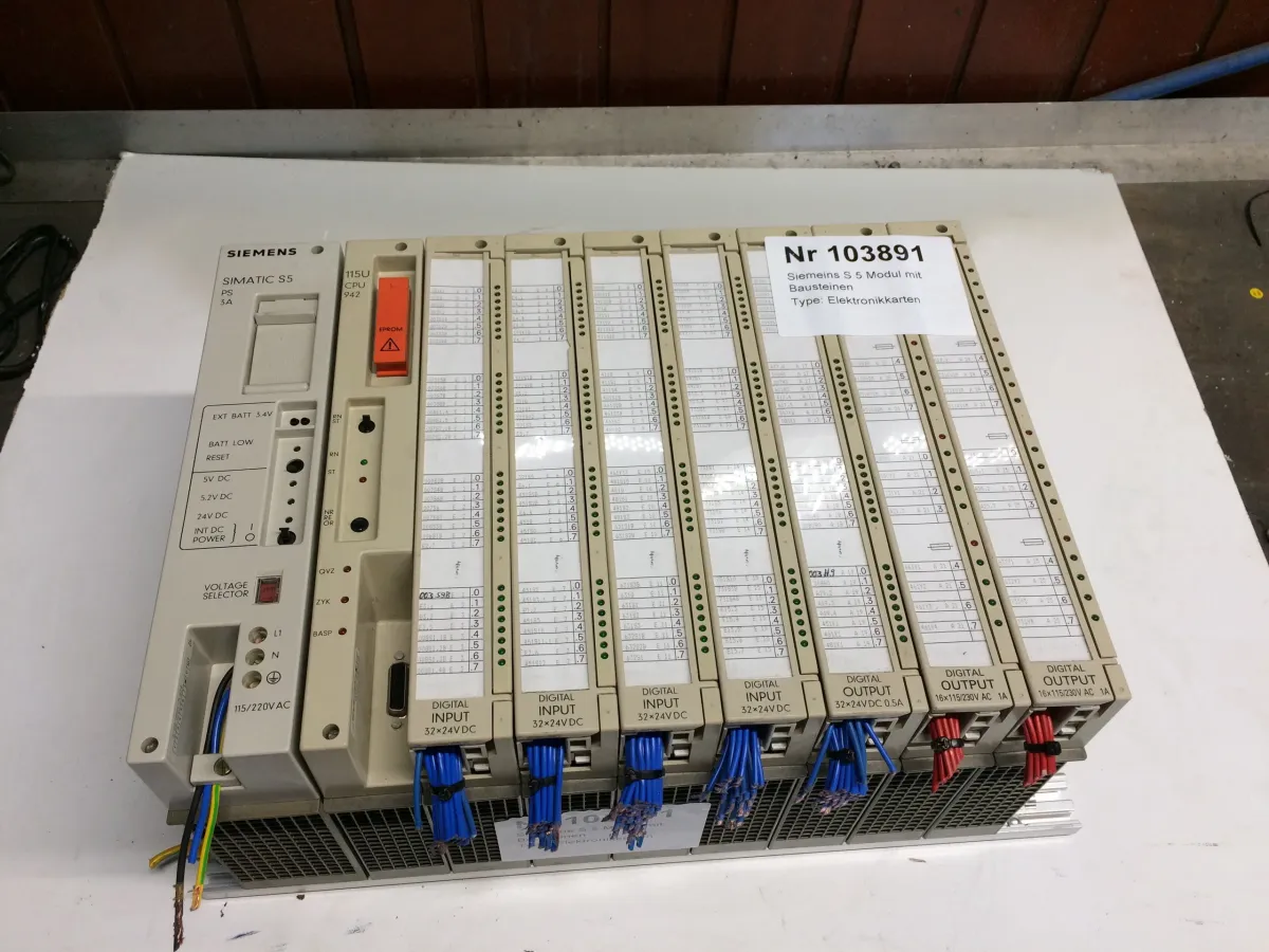Siemens Siemeins S 5 Modul mit Bausteinen