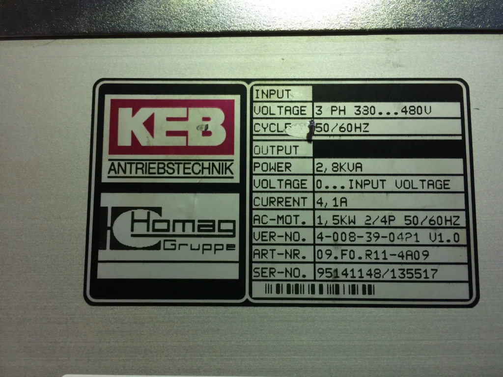 KEB Umrichter 09.FO.R11-4A09 1,5 Kw 4,1A Frequenzumric