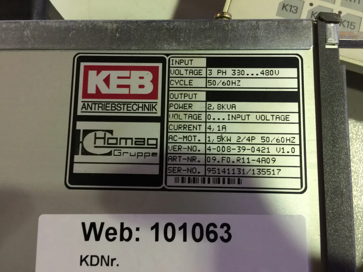 KEB Umrichter 09.FO.R11-4A09 1,5 Kw 4,1A Frequenzumric