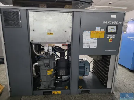Kompressor ATLAS COPCO TYP GA75 VSD FF BJ 2004 – RESALE
