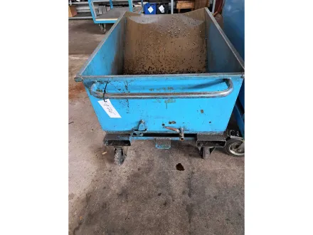 Muldenkipper blau, mit Sieb, 270L – RESALE