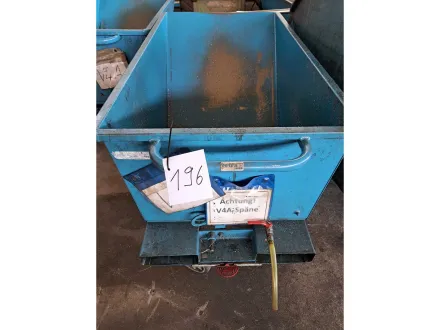 Muldenkipper blau mit Sieb, 270L – RESALE