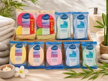 50er-Pack neue Duschschwämme-Packung – verschiedene Modelle – RESALE