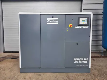 ATLAS COPCO - GA 22 VSD FF - Schraubenkompressor-Wechselrichter mit integriertem Lufttrockner - 2007 – RESALE