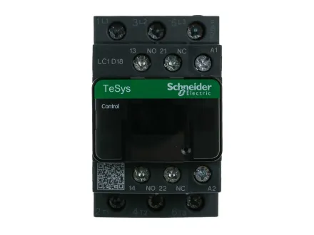 Schneider – Schütze – Schütze TeSys LC1D 3P AC3 440V 18 A Spule 230 V AC – RESALE