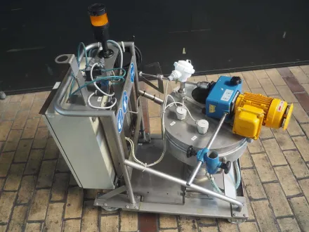 Mobiler Edelstahl-Flüssigmischer mit LOHER ENCW-063BG Elektromotor – RESALE