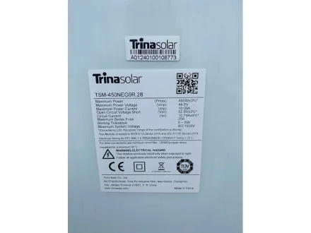 Trina Solar - Vertex S+ TSM-NEG9R.28 450W - Solarmodule 1800 Wp (4x) – RESALE