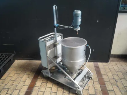 Mobiler Edelstahl-Flüssigmischer mit Eberhard Bauer 6052-20 Elektromotor – RESALE