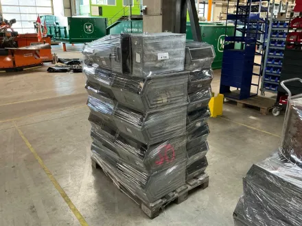 verzinkte Metall-Sichtlagerkästen/Stapelkisten (Konvolut) – RESALE