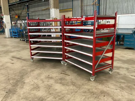 2021 Schulte Multi-Trolley Rollregal (2x) – RESALE