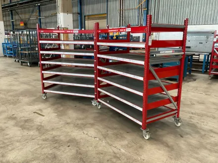 2021 Schulte Multi-Trolley Rollregal (2x) – RESALE
