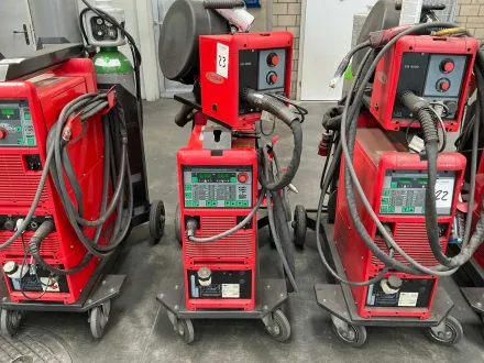 FRONIUS TransPuls Synergic 5000 Comfort MIG/MAG Schweißgerät mit VR 4000 Drahtzuführung – RESALE