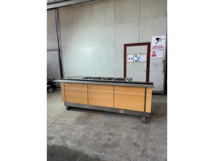 Tresen mit 4 Edelstahlbehältern – RESALE
