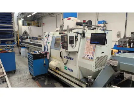 BIGLIA B.550/SM CNC-Drehbank mit Stabzuführung – RESALE