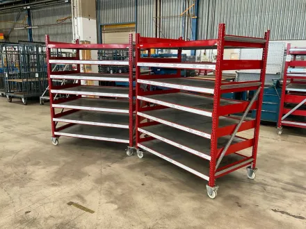 2021 Schulte Multi-Trolley Rollregal (2x) – RESALE
