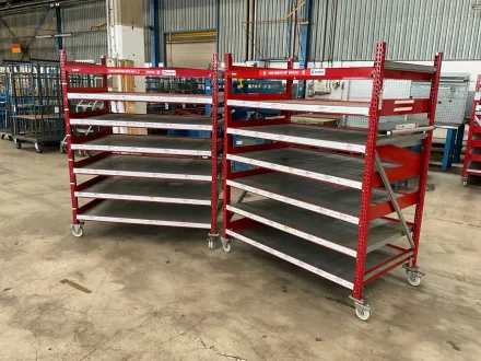 2021 Schulte Multi-Trolley Rollregal (2x) – RESALE