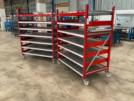 2021 Schulte Multi-Trolley Rollregal (2x) – RESALE