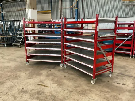 2021 Schulte Multi-Trolley Rollregal (2x) – RESALE