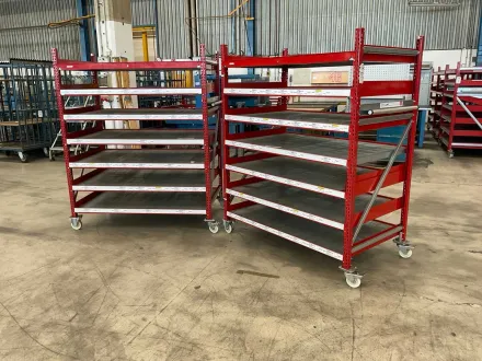 2021 Schulte Multi-Trolley Rollregal (2x) – RESALE