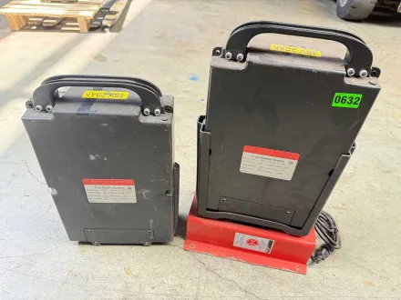 2022 Linde 48V 20Ah LI-ION 2x Akku + Ladegerät Gabelstapler Elektrostapler charger – RESALE
