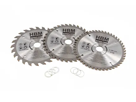 HBM – Kreissägeblätter – 3-teilig 160 mm – Sägeblatt – RESALE