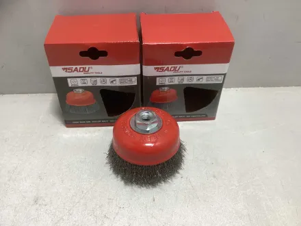 Becherbürste, Winkelschleifer, Drahtbürste (2x) – RESALE