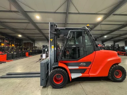 2019 Service + UVV 06/2027 Linde H80-1100 EVO 8.000kg 3.+4. Ventil Gabelversteller Gasstapler Gabels – RESALE