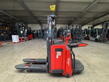 2015 Service + UVV 07/2027 Linde L14AP 1.400kg Waage Hubwagen Initialhub Hochhubwagen Ameise 6.725 S – RESALE